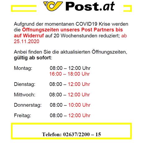 Öffnungszeiten Der Postladen FFM.